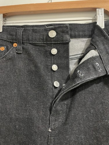 RE/DONE Women’s 90s High Rise Loose Jeans size 29 NWT Noir OP Black Retail $325 - Picture 4 of 8