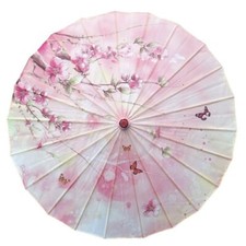 Japanese umbrella sakura Butterfly Sun umbrella wooden nylon compact size