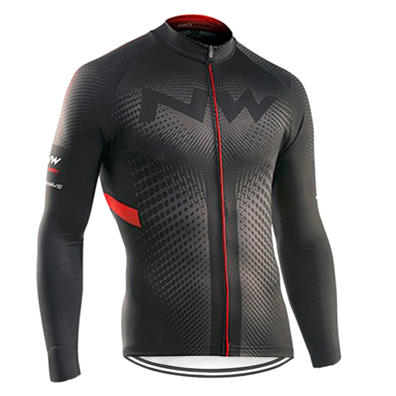 Cycling White Jacket Long Jersey MTB Road Bike Shirt Sports Coat