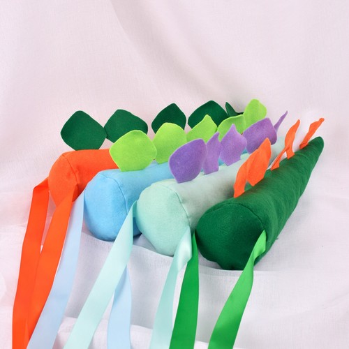 Kids Dinosaur Tails puntelli con nastri auto-legati per performance sceniche - Imagen 14 de 26