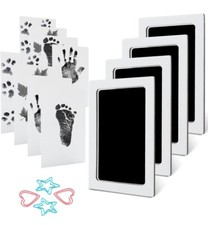 MengNi Medium Size Baby Footprint Handprint Pet Paw Print Kit With 4 Ink...