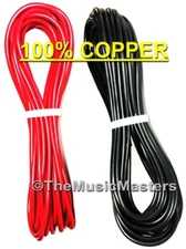 100% Copper 14 Gauge 25ft ea Red Black POWER WIRE 12V Auto Wiring Primary Cable