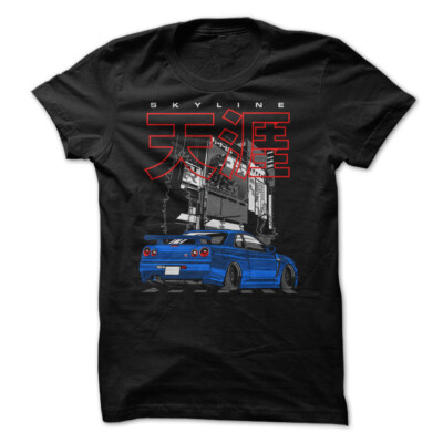 MINIGTLBWK R34 GT-R ブラジル限定イベントTSHIRT付きXL 日産スカイラインGTR R34 Tシャツ MINIGTLBWK R34 GT-R ブラジル限定