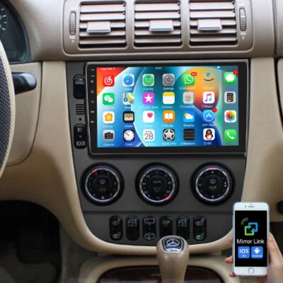 98DJESAOE5YUWYJ Für Mercedes-Benz M-Klasse W163 ML 350 Autoradio Android BT GPS Navi DAB+ 4+64GB