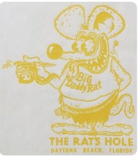 Original Vintage Big Daddy Rat The Rat's Hole Mini Iron On Transfer