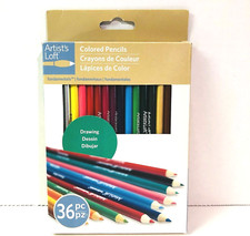 Artist's Loft Colored Pencils 36 PC Pre-Sharpened Draw Design Art Non-Toxic NEW