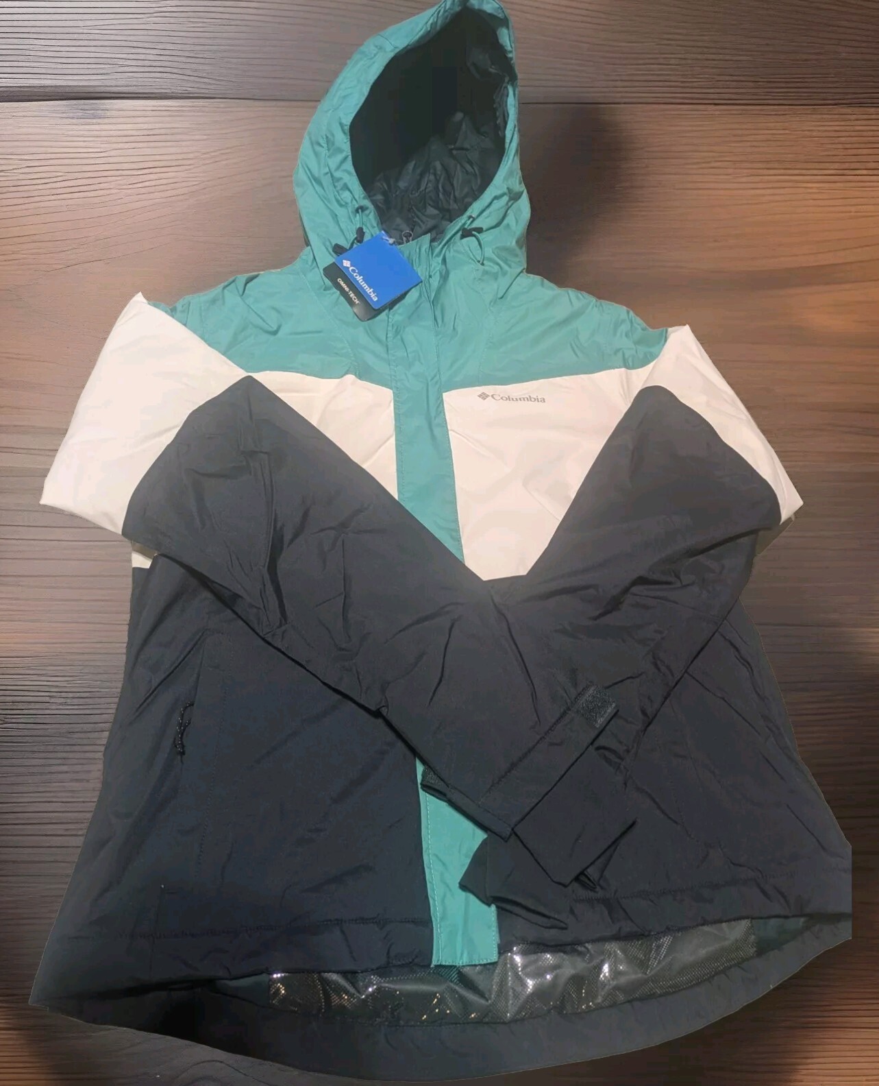 Women's Columbia Tipton Peak Hooded Omni Heat & Fully Waterproof Jacket Sz Med