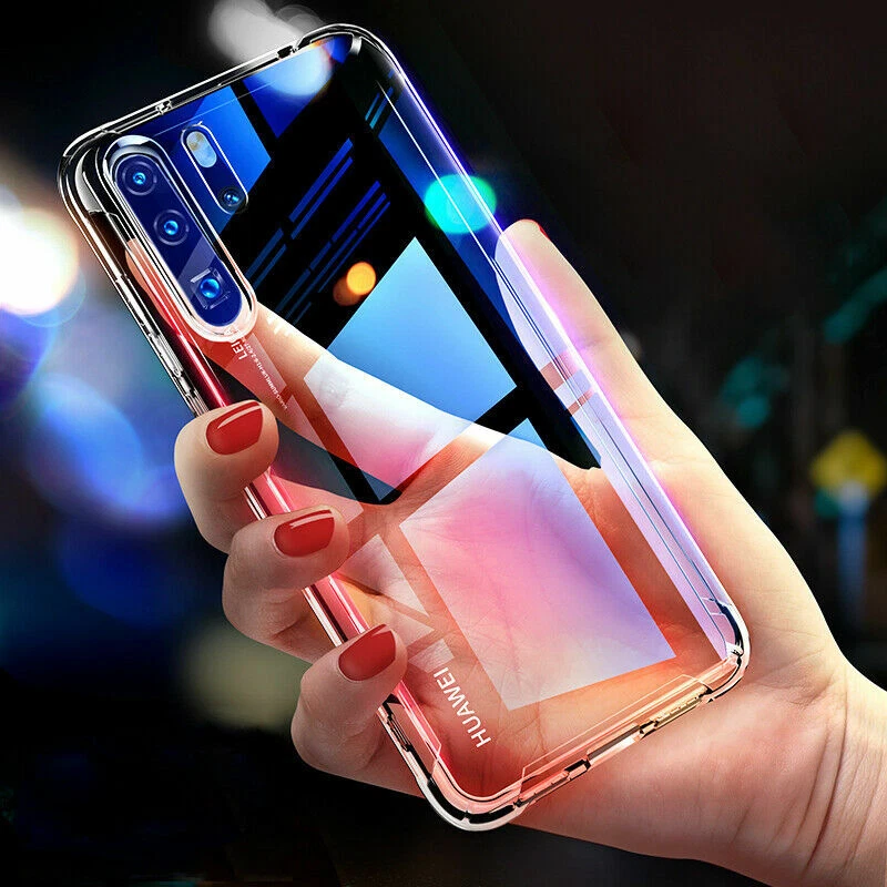For Huawei P40 P30 P20 Mate 40 30 20 Clear Shockproof TPU Silicone Phone Case - Image 2 of 4