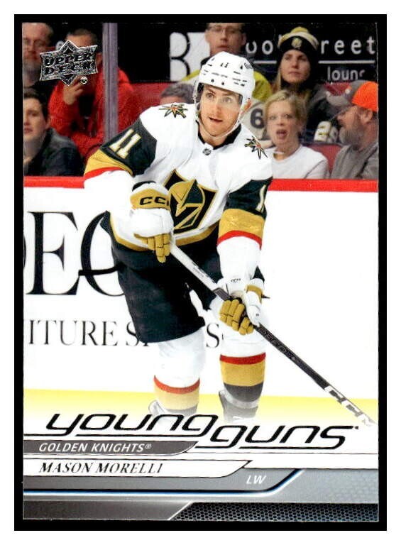2024-25 Upper Deck Young Guns 205 Mason Morelli Rookie Las Vegas Golden Knights