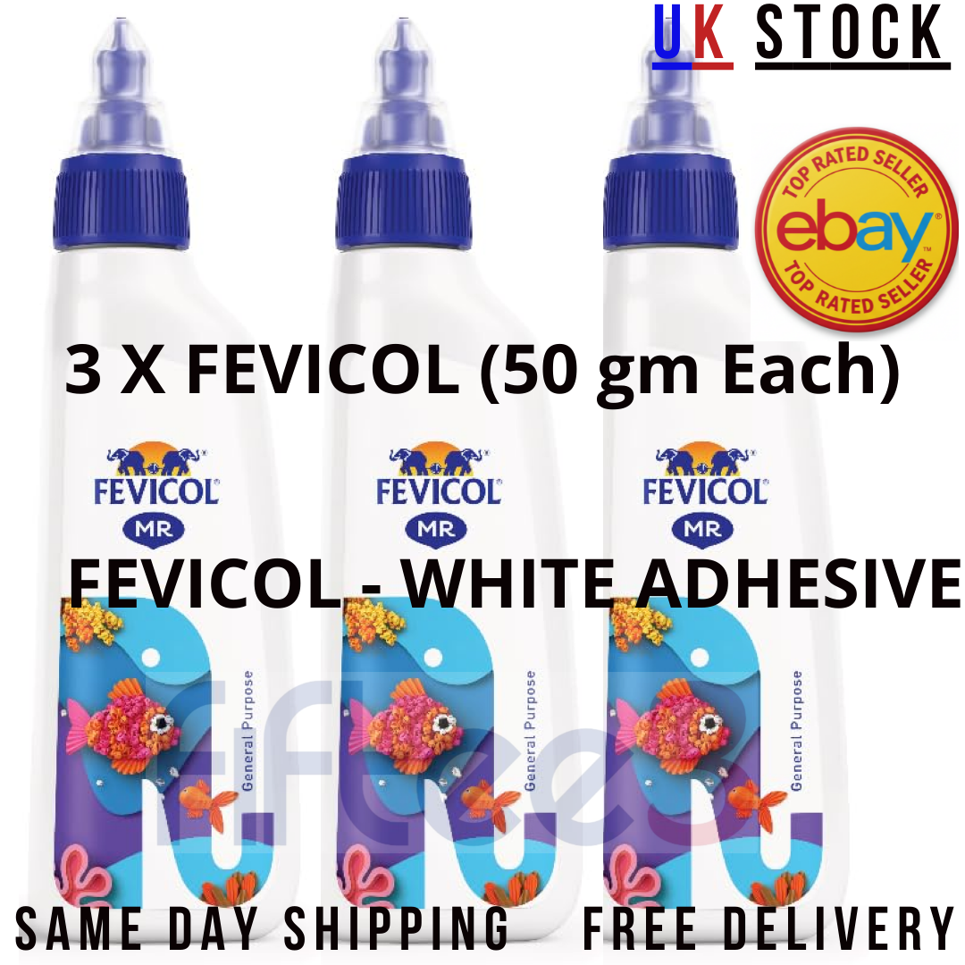 Fevicol Adhesive Glue Pidilite White Squeeze Pack For Instant Craft Easy  Flow UK