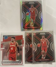 2020-21 Panini Prizm 4 Card Set Rookie Skylar Mays Silver Hyper + Optic RC Hawks. rookie card picture