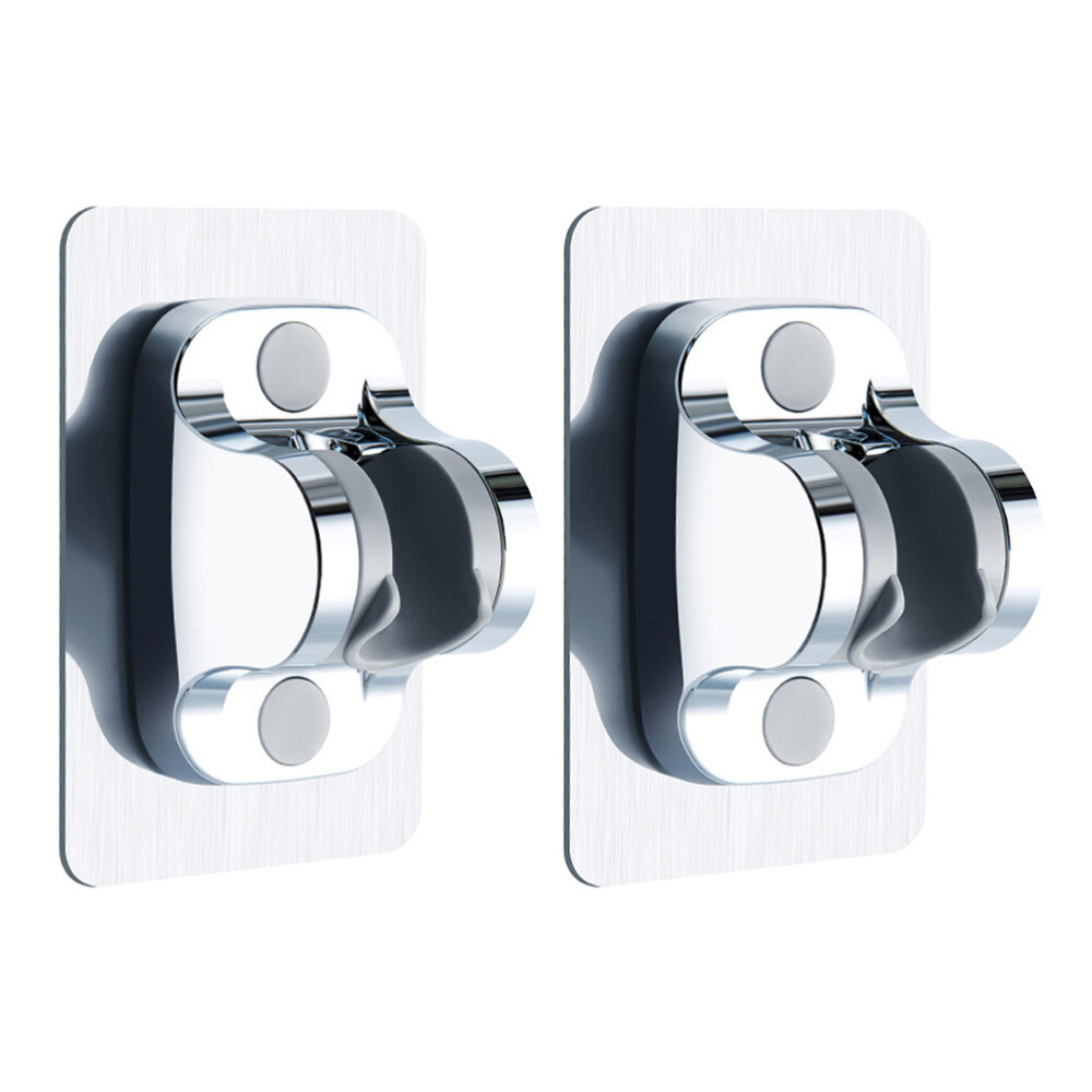 2 Pcs Shower Head Base Adhesive Bracket Holder Air Detachable