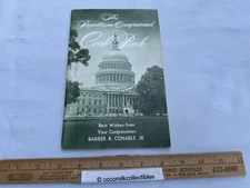 1960's The Republican Congressional Cookbook Barber Conable New York State House