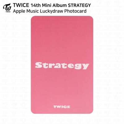 TWICE 14th Mini Album STRATEGY Apple Music Lucky Draw Photocard