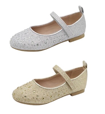 MÄDCHEN DIAMANT GLITZER NIEDRIGER ABSATZ PUMPS BRAUTJUNGFER HOCHZEIT AUSGEFALLENE PARTYSCHUHE GRÖSSE