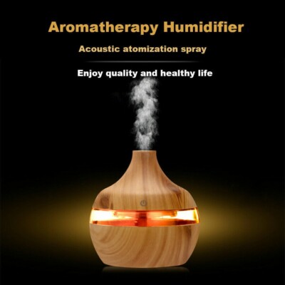 LED Ultrasonic Aroma Humidifier Essential Oil Diffuser Aromatherapy Air Purifier