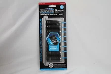 Power Torque 9 Piece  3/8" Drive 6 Point SAE Thin Wall Impact Socket Set GM9113