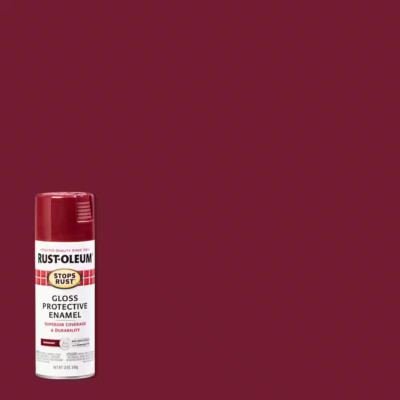 12 Oz. Protective Enamel Gloss Burgundy Spray Paint (6-Pack)