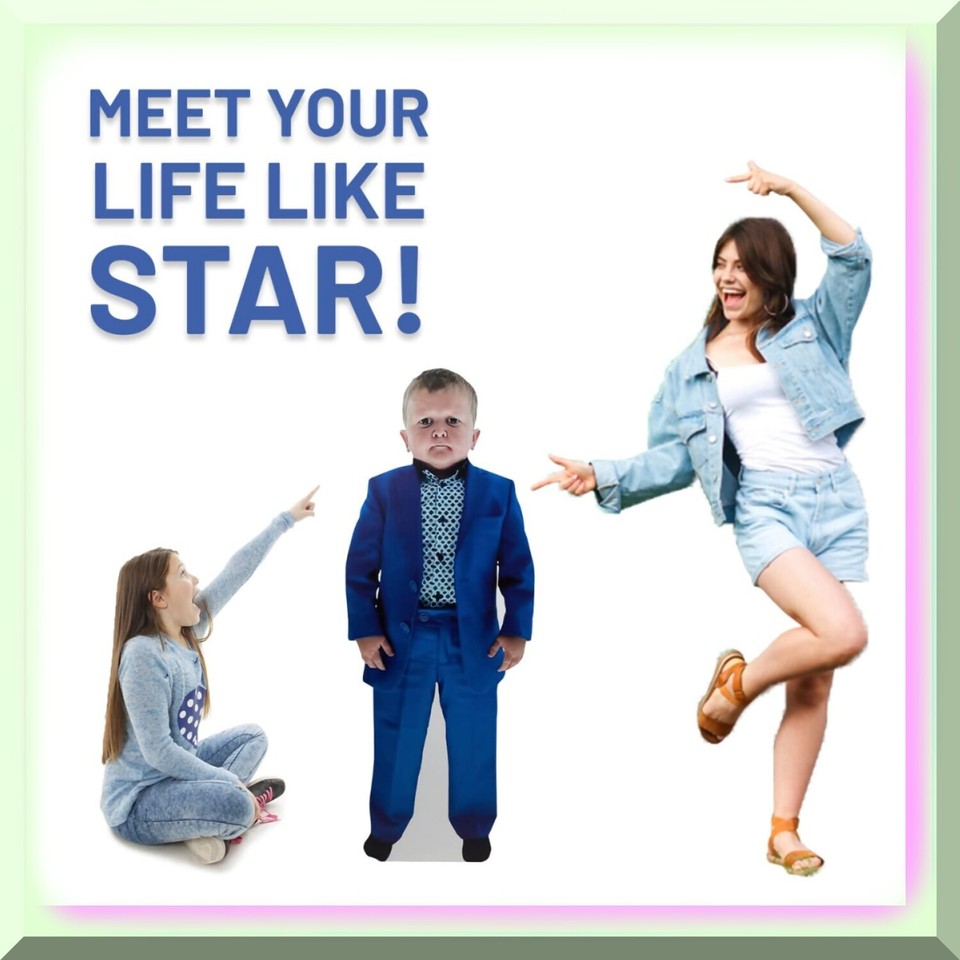 Hasbulla Standout Lifelike Lifesize Cardboard Cutout with Easel Stand