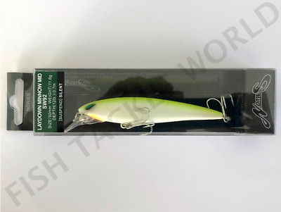NORIES Laydown Minnow MID SW92 JDM Jerkbait - Color S-28 Matte Pearl Chart.