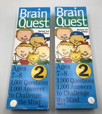 Brain Quest Grade 2 Flash Card Decks 1000 Questions and Answers Ages 7-8