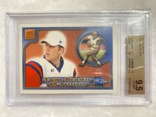 GRADED TOM BRADY ROOKIE 2000 PACIFIC AURORA #84 RC BGS 9.5 PATRIOTS 10 MINT