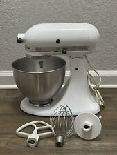 Engaging kitchenaid mixer k45ss attachments Kitchenaid K45ss Classic 250 Watt 4 1 2 Quart Stand Mixer Almond Cream For Sale Online Ebay