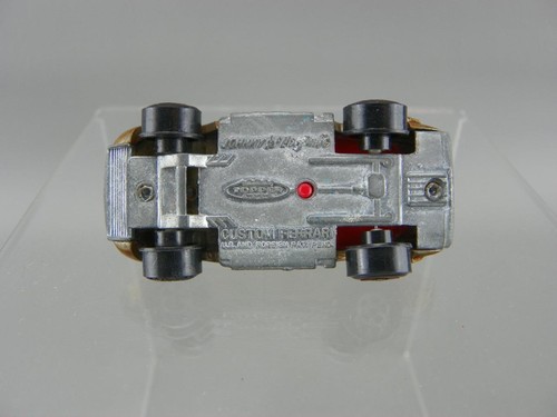 Vintage 1969 Johnny Lightning Topper Redline Diecast Gold Custom Ferrari Rare VG - Picture 8 of 9