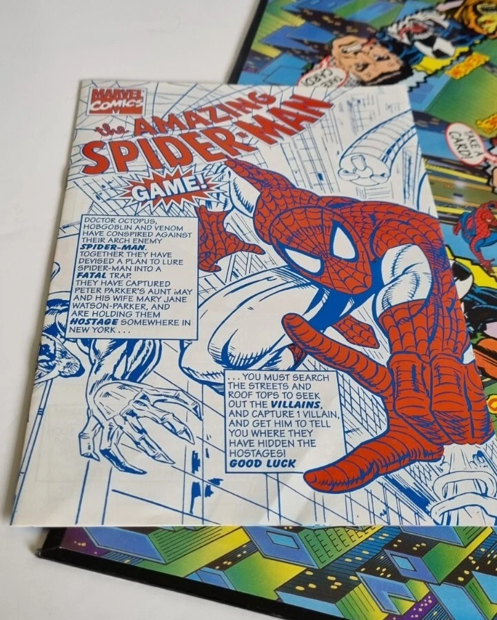 The Amazing Spider-Man Game | Marvel | 1993 | Peter Pan Playthings | Complete - Image 4 of 4