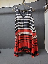 MUSE Swing Bottom A Line Pleat Lined Silky Dress sz 4 Old Money Quiet Luxury