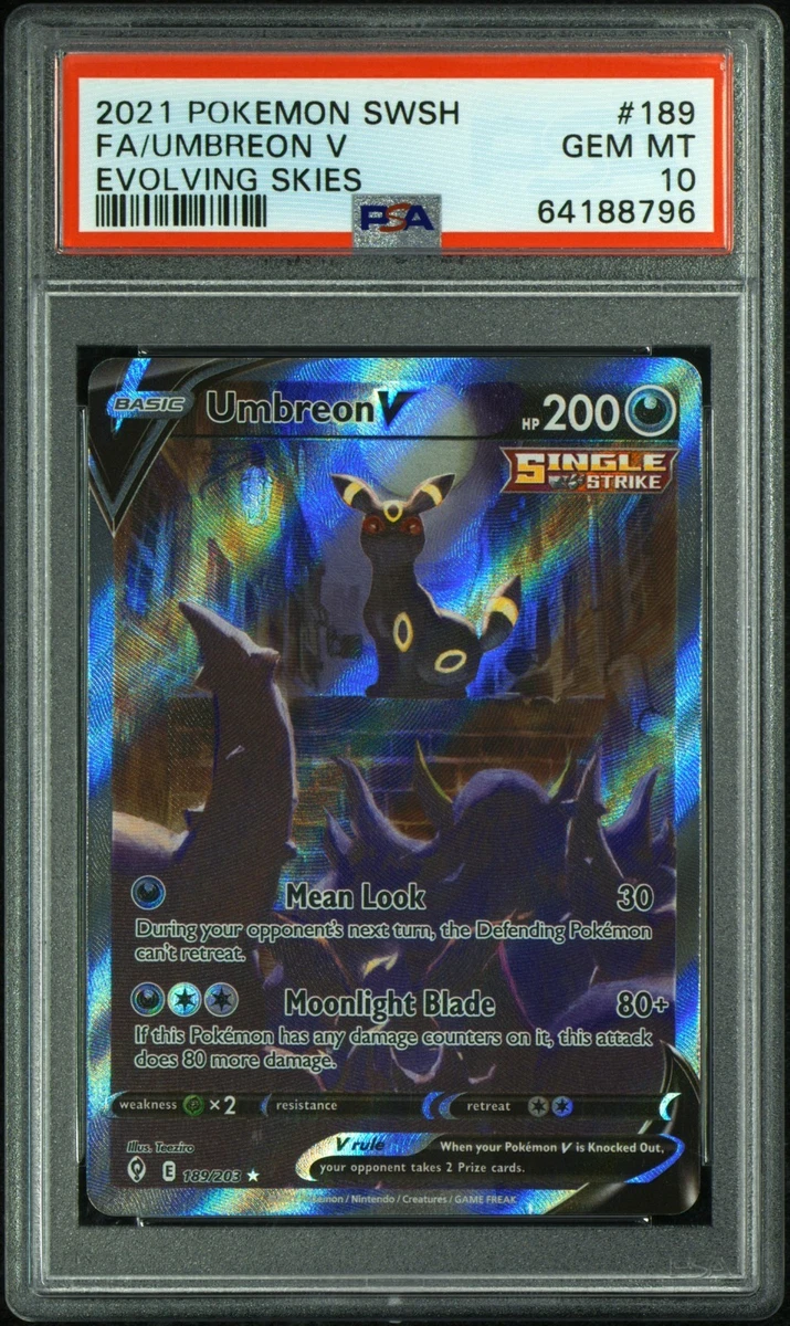 Umbreon V 189/203 SWSH07: Evolving Skies for sale | eBay