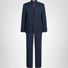 NEW Calvin Klein Boys 2-piece Formal Suit Set Jacket Straight Pants, Blue, 20