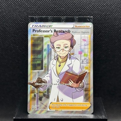 Professor's Research (Professor Magnolia) 201/202 Sword & Shield Pokemon Holo NM