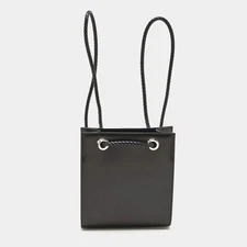 Cartier Black Leather Panthere De Cartier Drawstring Backpack