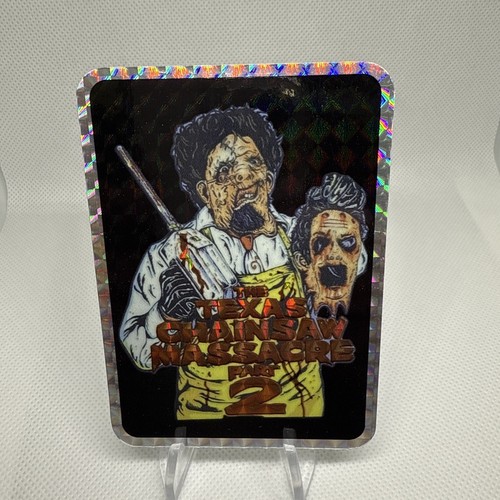 Horror Prism Vending Sticker TEXAS CHAINSAW MASSACRE 2 1980s 1990s RARE Vintage