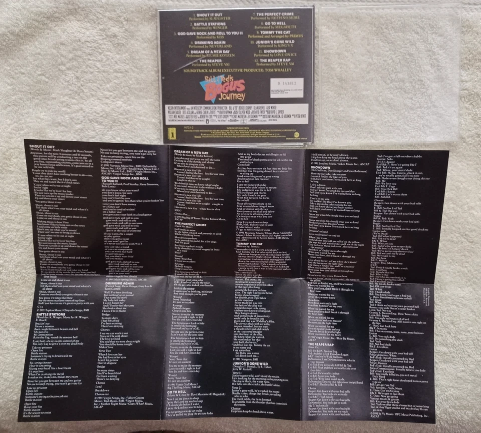 Bill & Ted's Bogus Journey саундтрек CD (BMG) Vai/KISS/Primus/Megadeth/King's X - Изображение 2 из 2