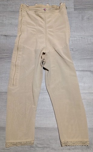 DESIGN VERONIQUE Side Zippers Full Body Compression Girdle Post Surgery Sz L 855