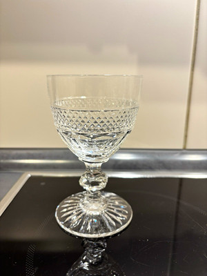 Saint-Louis Trianon Weinglas / Verre à vin, Kristall, 12 cm, Handgeschliffen