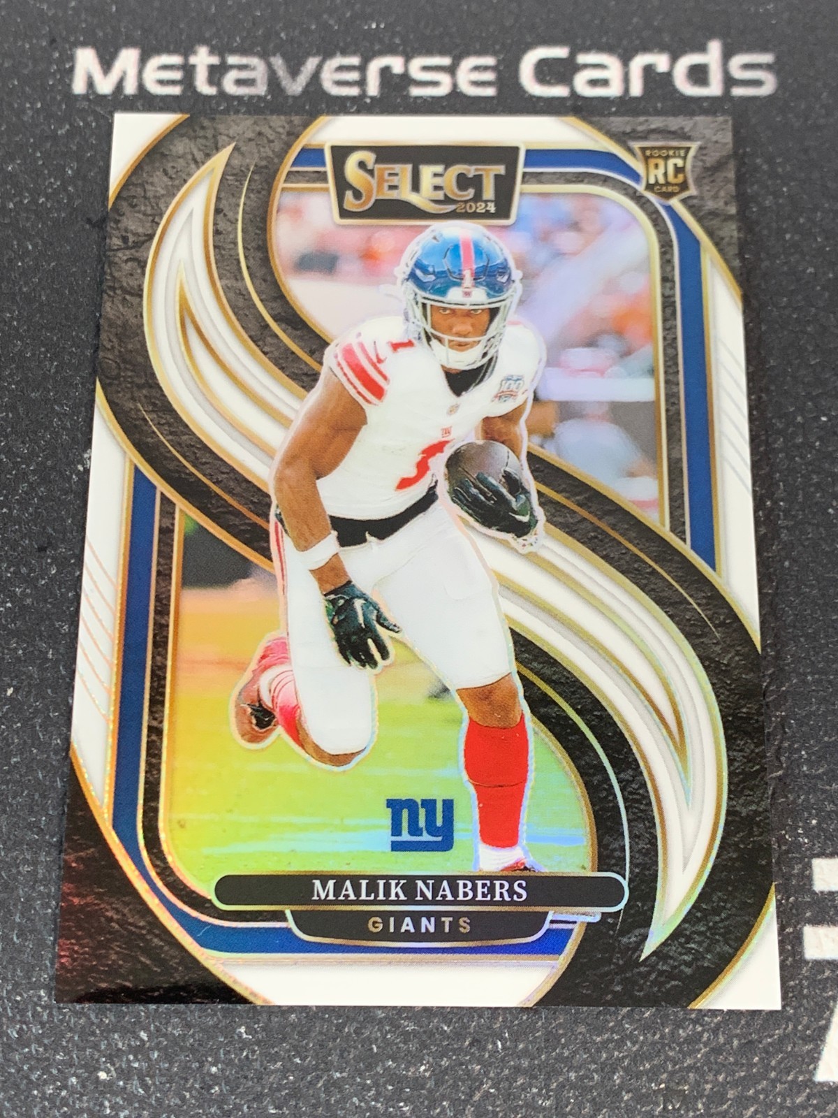 2024 Select Malik Nabers RC Rookie Premier Level White 10/35 Giants