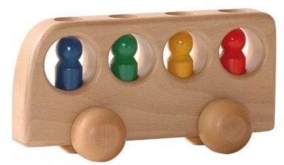 Kinderkram (Ostheimer) 5560220 - Bus natural with 4 men by Ostheimer