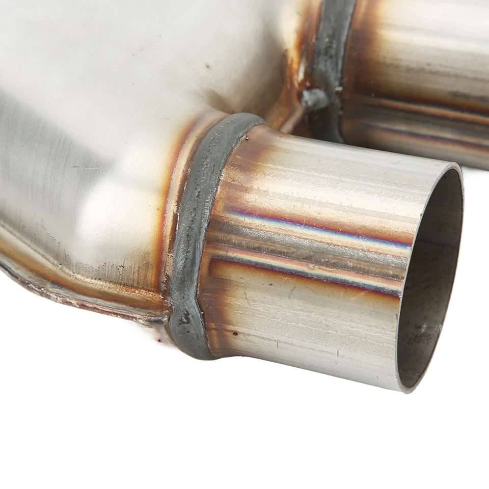 Dual Exhaust Tips Standard Size Car Exhaust Tail Throat Stainless Steel For - Image 4 of 4