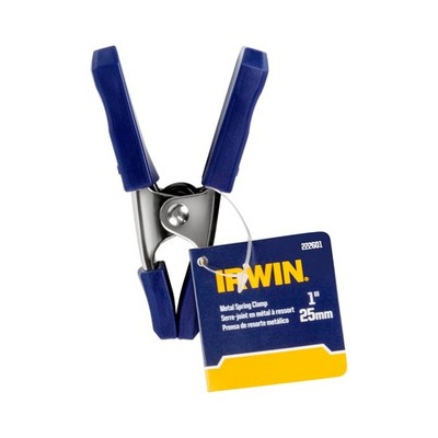 IRWIN Tools QUICK-GRIP Metal Spring Clamp, 1-Inch (222601) , Blue