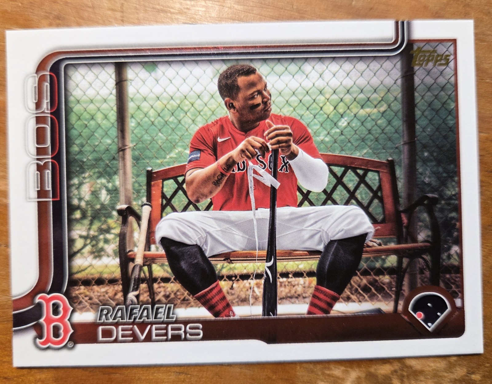 2025 Topps Series 1 Rafael Devers Golden Mirror SSP #285 Boston Red Sox RARE