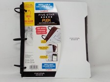 Five Star Flex Refillable College Ruled Notebook X-Large -White- 11.5" x 11.25"