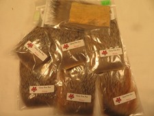 7 Packs Of Gray Fox Fur, Assorted Shades, First Quality, Brand New 6863