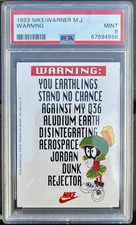 1993 Nike/Warner Michael Jordan Warning Marvin the Martian PSA 9 MINT LOW POP
