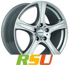 Ronal R55 SUV kristallsilber 8.5x18" ET43 LK5 130 ML 84.1 Alufelgen 18 Zoll