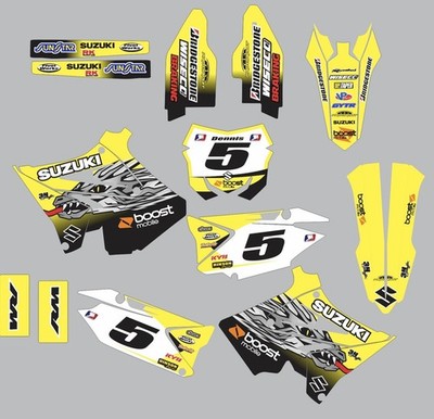 Decals for Suzuki RM250 RM125 RM 125 250 GRAPHICS 2001-2012 POLISPORT RESTYLE