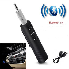 Wireless Bluetooth Receiver AUX 3.5mm Audio Stereo Music Hands Free Car Adapter