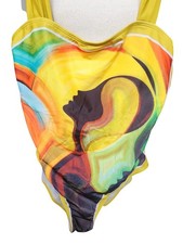 Boho Swimsuit Size XL One Piece Hippie Ethnic African Queen